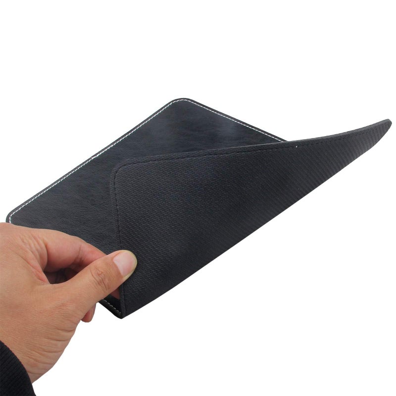 Newplenty Non-Slip Rubber Base Mousepad for Laptop Computer PC Personality Desings Gaming Mouse Pad Mat 9.45 X 7.87 inch (Leahter Mouse Pad-Black, 9.45 X 7.87 inch) - Image 2
